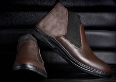 Chelsea boot orthopédique noir Référence : 1726